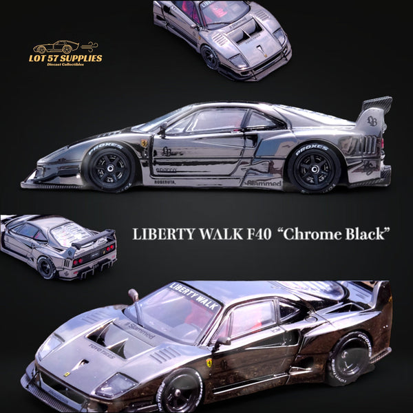 (Pre-Order) Inno64 Ferrari F40 Chrome Black 1:64 IN64-LBWKF40-CHB