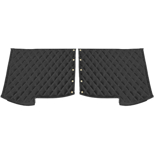 Quilted Vinyl 28 Inch Long Fender Cover - Black For 1987 Through 2007 Peterbilt 379 Models
