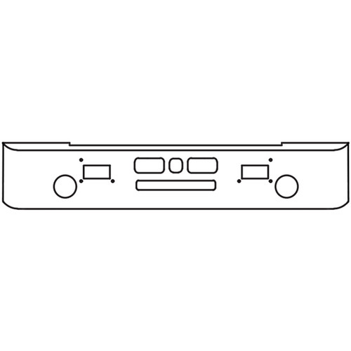 Mack R600 SS Bumper W/ Fog, Tow & Hitch Holes