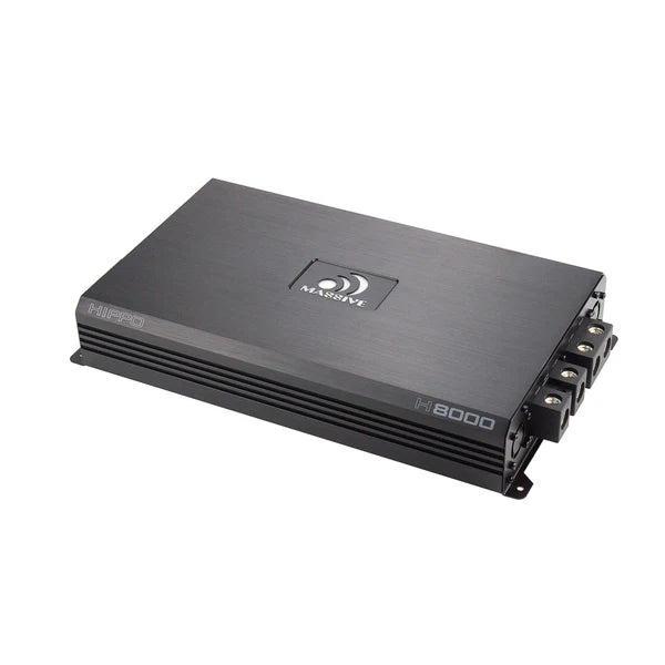 Massive audio H8000 - 8000 Watt RMS @ 1 Ohm Mono Block Hippo Series Amplifier