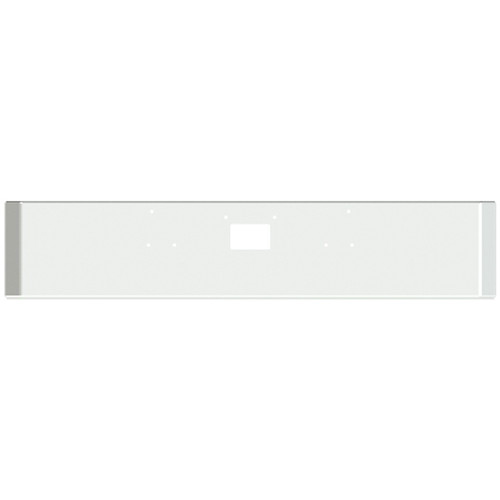 12 Inch Chrome Texas Mitered End Road Runner Bumper, 7 Gauge W/ Tow Hole For Peterbilt 357, 378, 379 SFA