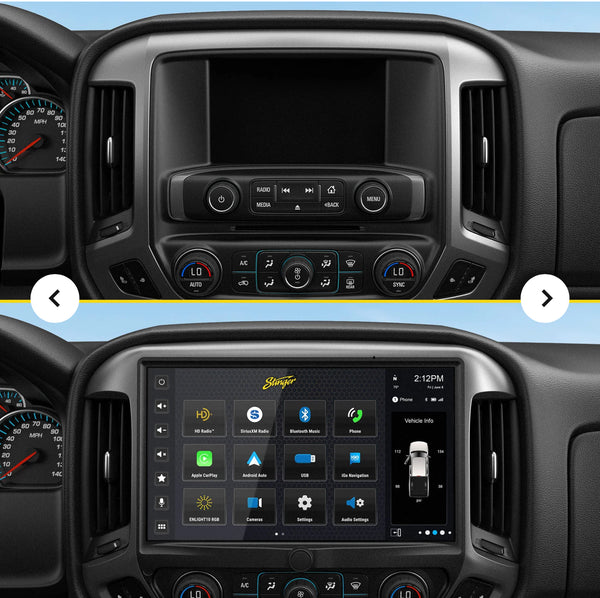 Stinger HORIZON12 Chevy Silverado/GMC Sierra (2014-2018) 12.8" Radio Plug-&-Play Kit