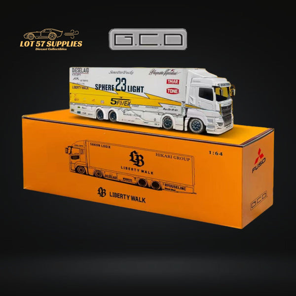 (Pre-Order) GCD x LWBK Mitsubishi Fuso Super Great LBWK Sphere Light #23 Truck 1:64