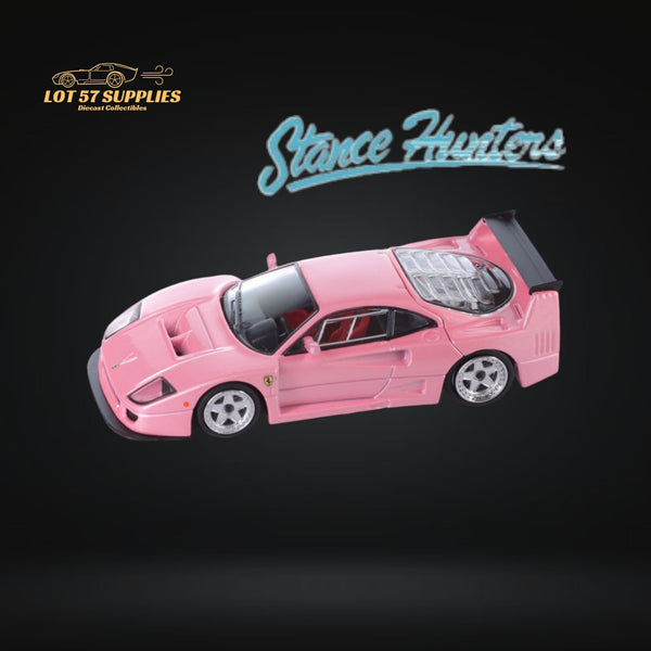 (Pre-Order) Stance Hunters Ferrari F40 LM Pink 1:64