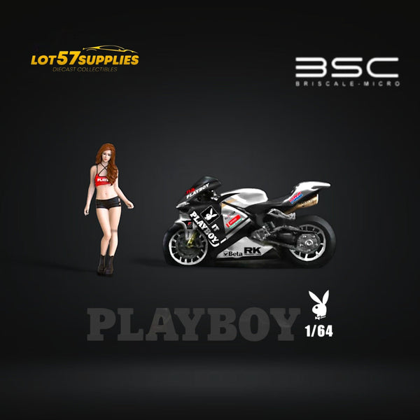 BSC Racing Bike Playboy With Model Figure 1:64