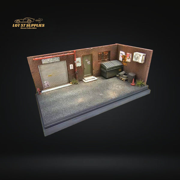 (Pre-Order) Model Art & Liberty64 Parking Simulation Car Scene With Display Case 1:64