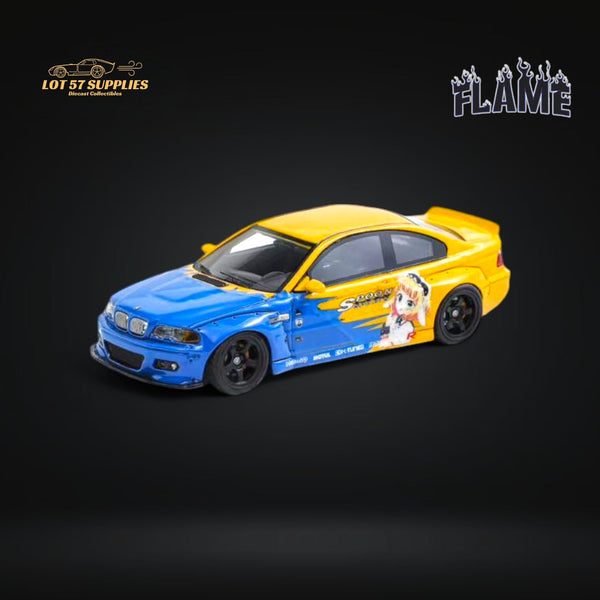 (Pre-Order) FLAME BMW M3 E46 Widebody Pandem in Spoon Sports Resin 1:64