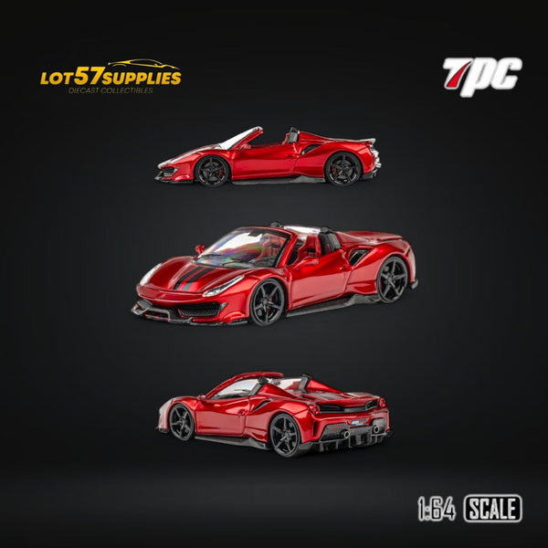 (Pre-Order) TPC Novitec 488 Roadster Wine Red Black Wheels 1:64