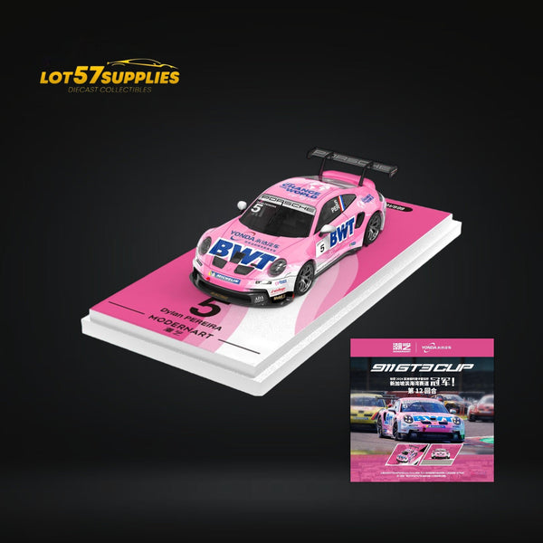 (Pre-Order) ModernArt Porsche 911 GT3 Cup-Yonda BWT Pink livery ordinary 1:64