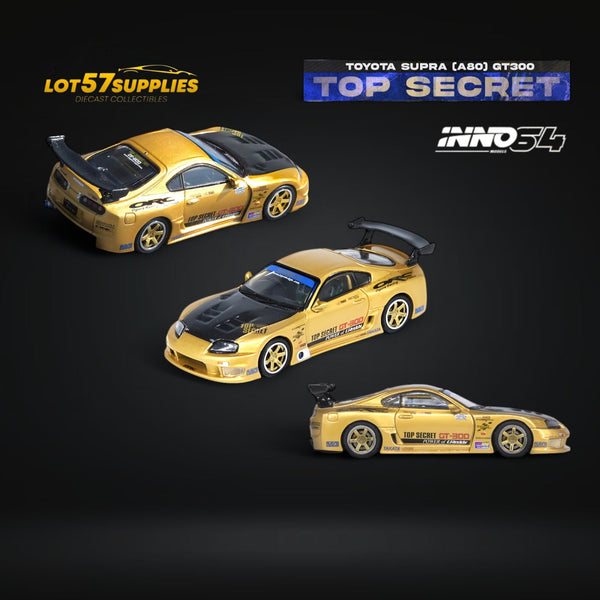 (Pre-Order) Inno64 TOYOTA SUPRA (A80) TOP SECRET GT300 1:64