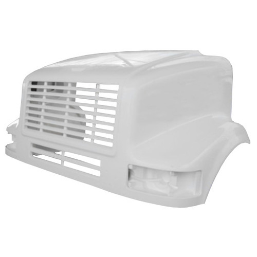 Fiberglass Hood W/ 39.75 Inch Centerline & Fenders By BESTfitReplaces 2033813C91 Fits International 4700LP/4800LP/4900LP//7100/8100