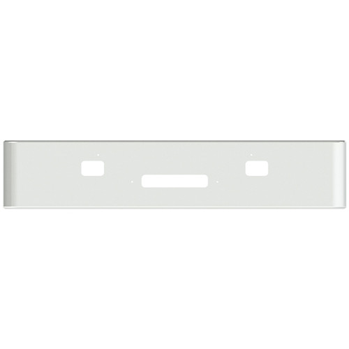 White 18 Inch Texas Bumper W/ Tow & Step Cutouts For Roadboss, Roadcommander 2