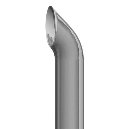 Chrome 8 To 5 Inch OD West Coast Curve Exhaust Stack - 108 Inch Long