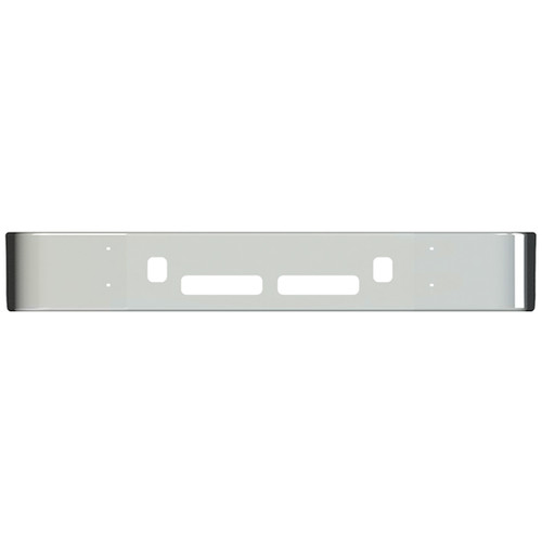 Chrome Steal 14 Inch Bumper W/ Bolt, Tow Pin, Vent Holes For Volvo VNM