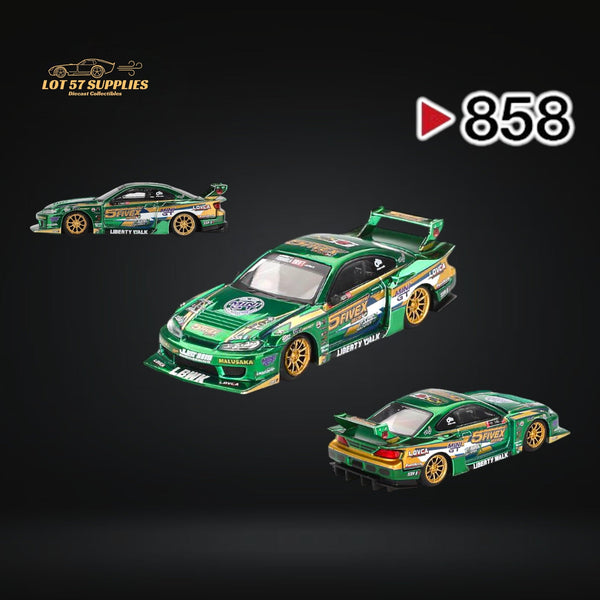 (Pre-Order) Mini-GT Nissan S15 Silvia LB-Super Silhouette 2024 Fausto Racing #858 1:64 MGT00858