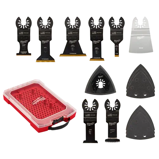 Milwaukee 49-10-9114 MILWAUKEE Universal Fit OPEN-LOK™ 15PC Oscillating Multi-Tool Blade Kit w/ Modular Case
