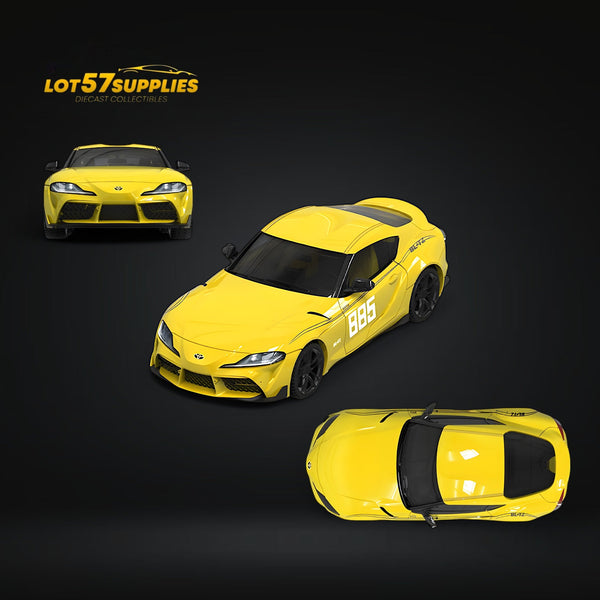 (Pre-Order) OM Model Toyota supra A90 Initial D MT CHOST in Yellow 1:64