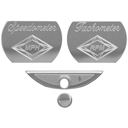 Rockwood Stainless Steel Gauge Emblem Master Pack For Peterbilt 378, 379