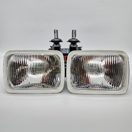 RMS3322M2S - 5x7 (Gen2) Large Square Headlight Conversion Kit with 10,000 LM H4 LED Bulbs