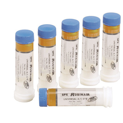 Robinair Universal A/C System Dye Cartridges, 6-Pack for Leak Detection (16357)