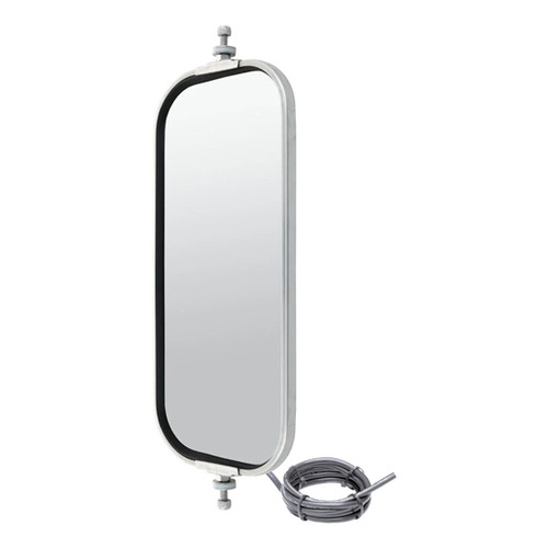 West Coast Mirror Head – Heated 7 x 16 Inch Stainless Steel with GM Plug Harness