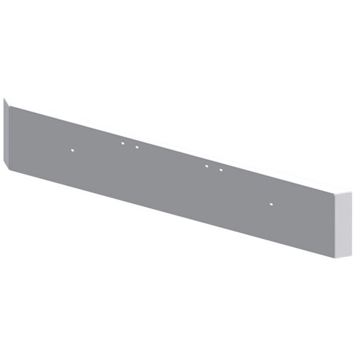 Lincoln Chrome SS 18 Inch Texas Mitered End Bumper, 10 Gauge W/ Mounting Holes For 2004 - 2007 Freightliner Classic 132XL, 120