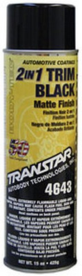 Transtar 15 Oz 2-In-1 Trim Black Matte For Bumper And Trim Restoration (4643)