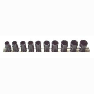 H.B. Products TSMS5010B 10 Piece 1/2" Drive Metric Turbo Socket Set