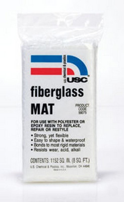 US Chemical And Plastics 3/4" Chopped Strand Fiberglass Mat 8 Sq Ft (58075)