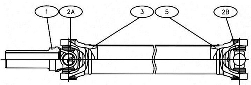 923418-1604M Dana Spicer Aluminum 1-Piece Driveshaft Assembly