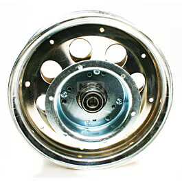 10" Steel Wheel With Riveted Brake Flanged Drum, 5/8" Bearing