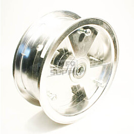 8" Aluminum Tri-Star wheel, 3-9/16" wide, 3/4" ID Bearing