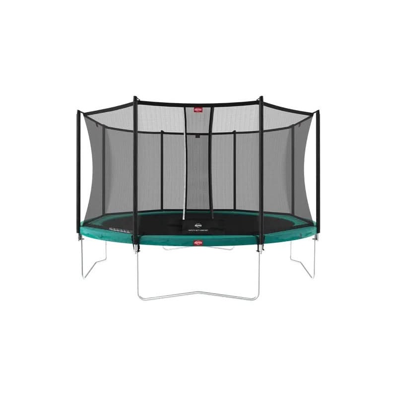 Berg Favorit Regular Trampoline | 380CM/ 12FT | Safety Net | Green | 35.12.01.03
