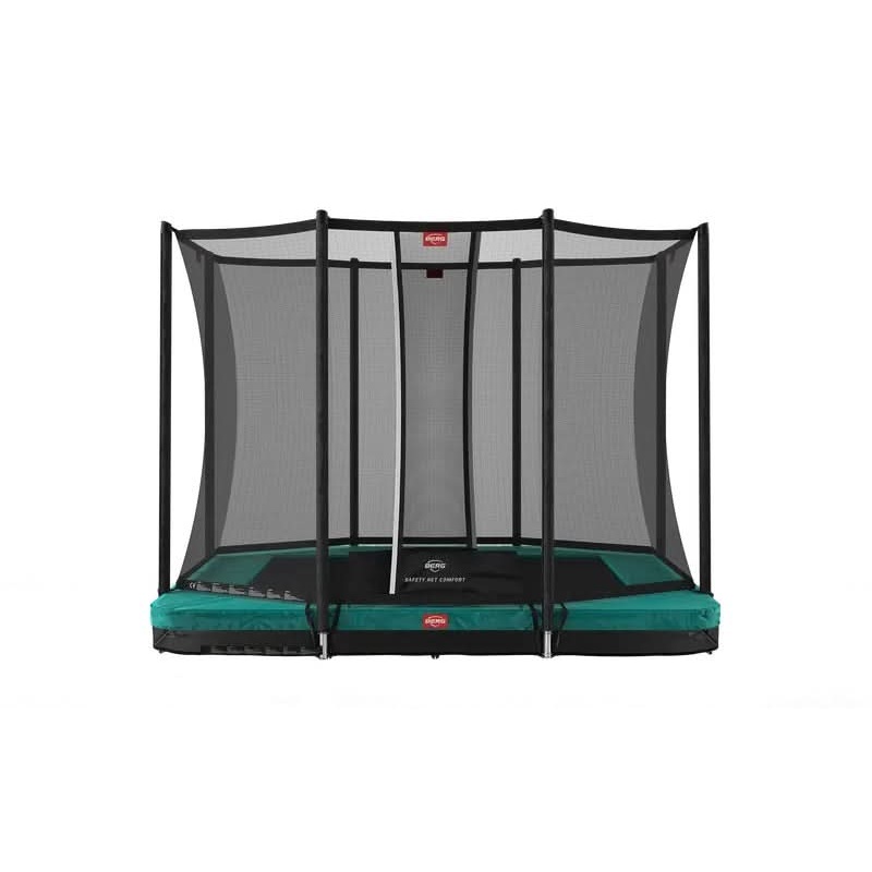 Berg Ultim Favorit InGround Trampoline | 280CM/ 9FT | Safety Net | Green | 32.23.62.70