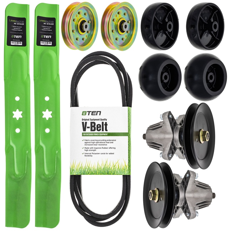 Blade Spindle Belt Idler Deck Wheel Kit For Cub Cadet