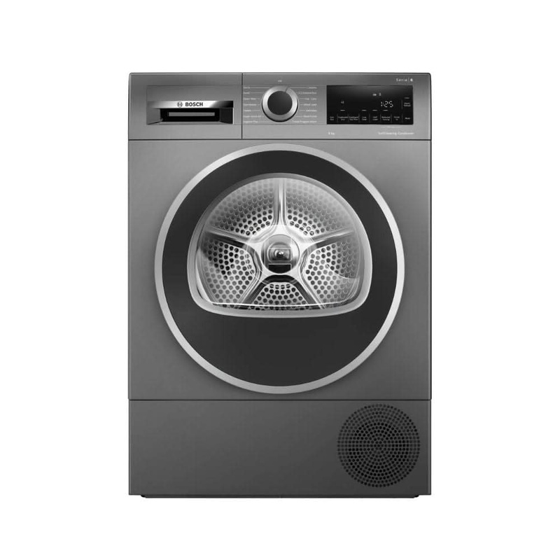Bosch Series 6 Heat Pump Condenser Dyer | 9KG | Graphite | WQG245R9GB