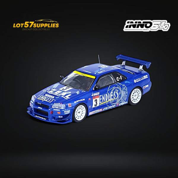 (Pre-Order) Inno64 NISSAN SKYLINE GT-R (R34) #3 "ENDLESS ADVAN"Super Taikyu Series 2002 Winner 1:64