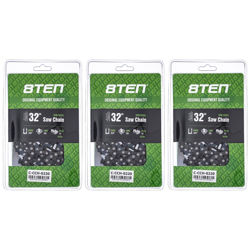 Chainsaw Chain 32 Inch .050 3/8 105DL For Dolmar Echo 72EXJ105G 72LPX105G 72LPX105CQ 33RS3105E | 3-PACK