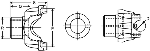 Spicer 3-4-1901-1 Half Round End Yoke 1410