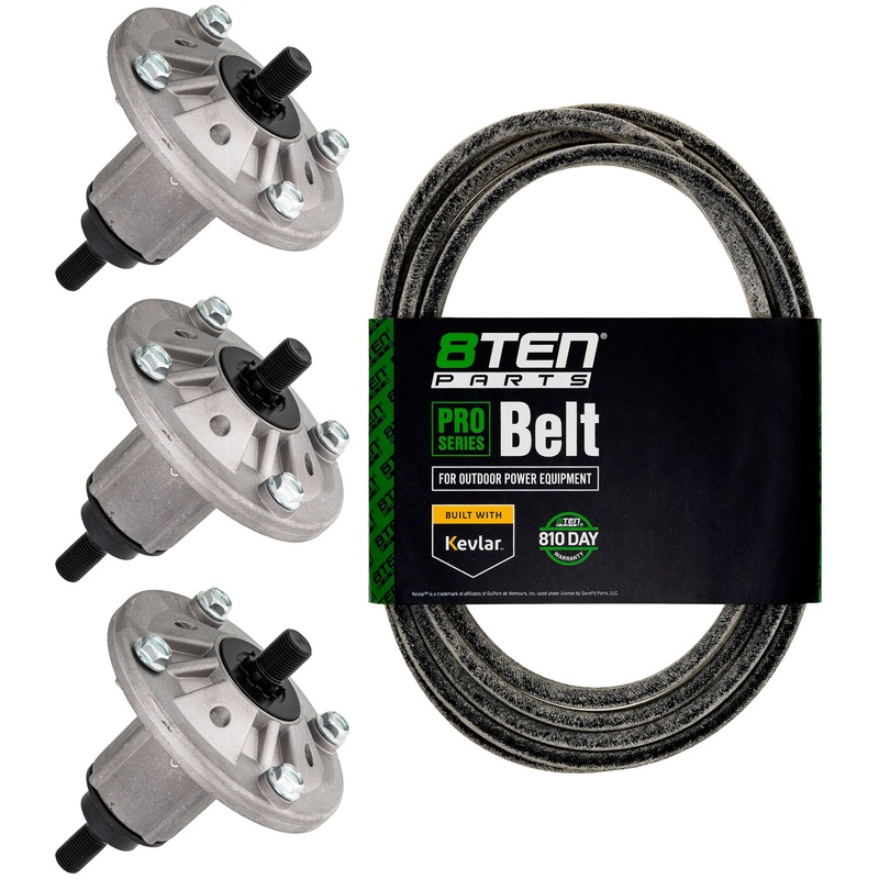 Deck Spindles & Flat Belt Kit For John Deere MK1001779