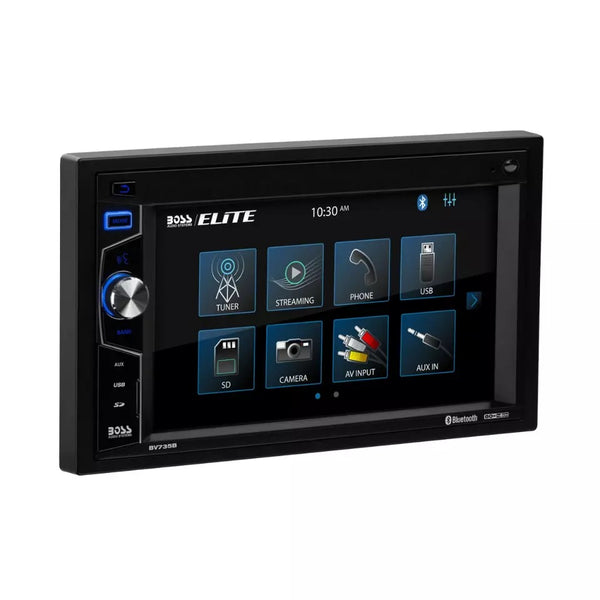 Boss Audio BV735B 2-DIN Digital Mechless Multimedia Receiver w/ 6.2" Touchscreen