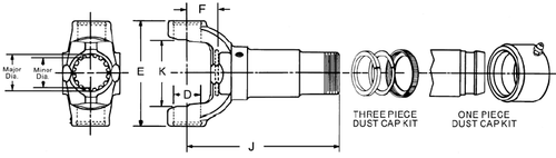 Spicer 2-3-1931KX 1310 Sleeve Yoke 1.375 X 16 Spline