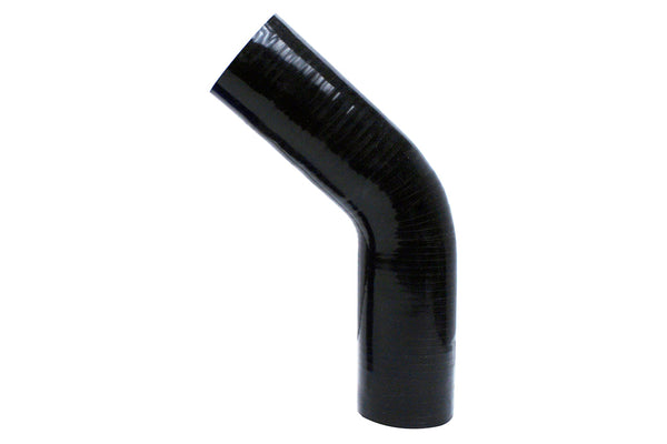 HPS 2-9/16" Silicone 45 Degree Elbow Coupler Hose, High Temp 4-ply Reinforced, 65mm ID