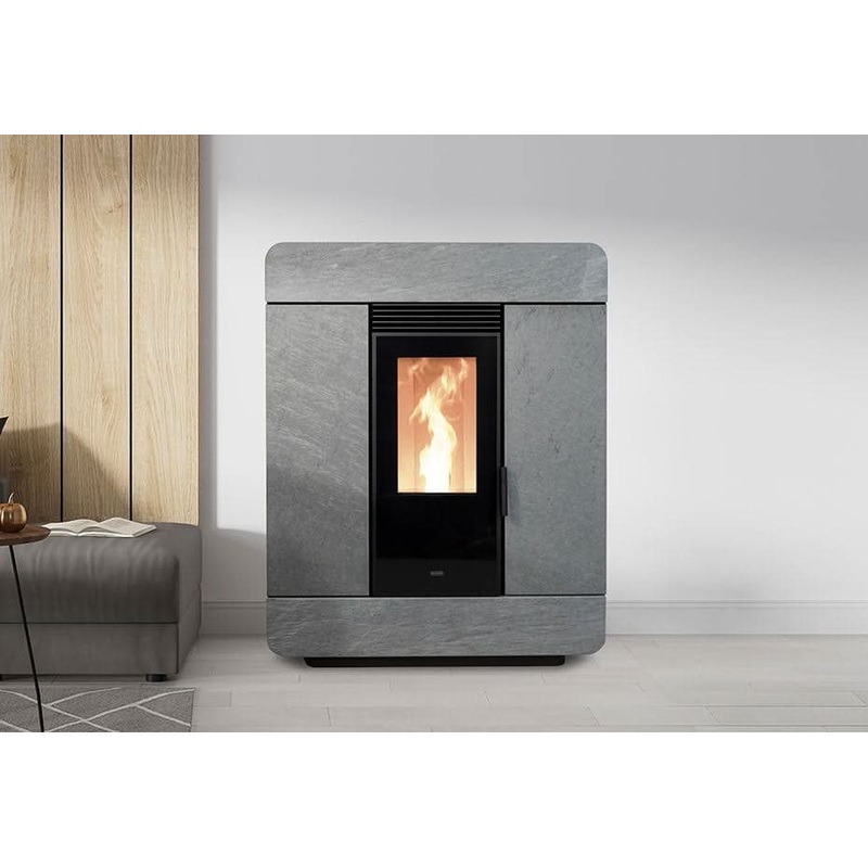Klover Astra Steel Wood Pellet Stove | 9.7KW | Grey | KLATAG