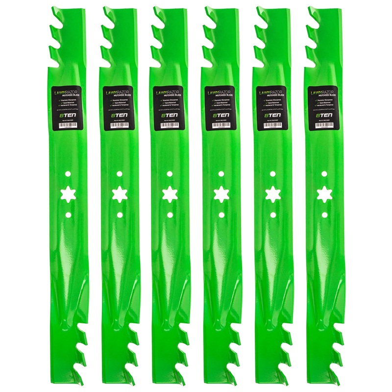 LawnRAZOR Toothed Blade For Troy-Bilt Cub Cadet Craftsman 942-04290 742-04290 742-04244 942-04244 | 6-PACK