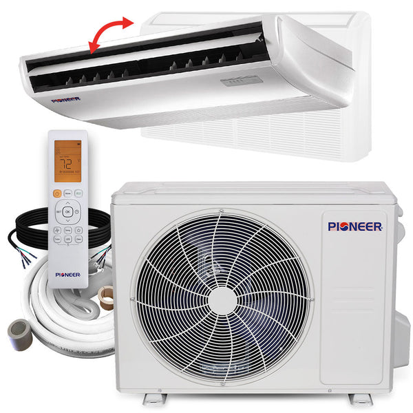 Pioneer 24,000 BTU 21.2 SEER2 Floor/Ceiling Mini-Split Inverter++ Energy-Star Air Conditioner Heat Pump System Full Set 230V