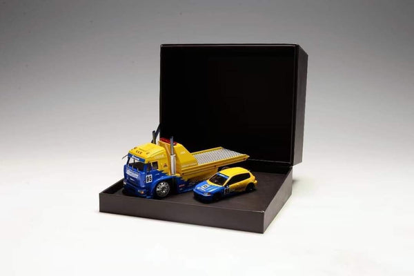 (Pre-Order) Street Weapon x Stance Hunters KamaZ Modified Trailer Truck Spoon Sports Livery SET 1:64