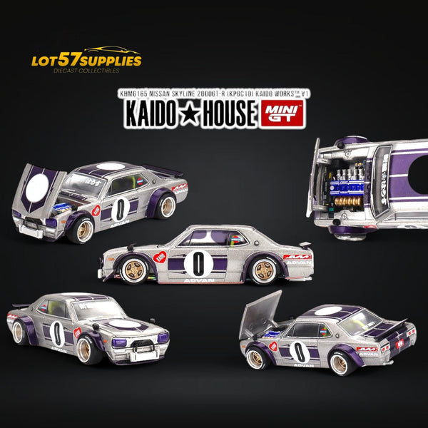 (Pre-Order) Mini GT x Kaido House Nissan Skyline KPCG10 Kaido Works V1 1:64 KHMG165
