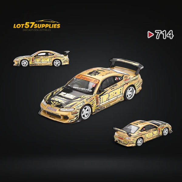(Pre-Order) Mini-GT Nissan Silvia (S15) Top Secret D1GP #714 (Japan Exclusive Blister) 1:64