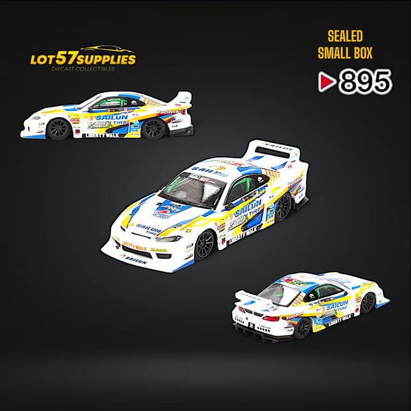 (Pre-Order) Mini-GT Nissan LB-Super Silhouette S15 Silvia 2023 Formula Drift Japan #895 1:64